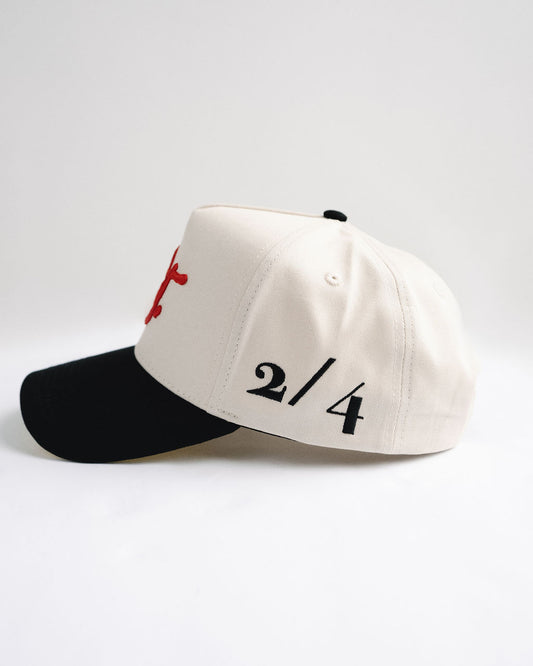 CT Snapback — Cream & Black