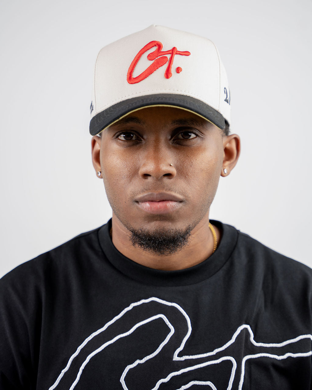 CT Snapback — Cream & Black