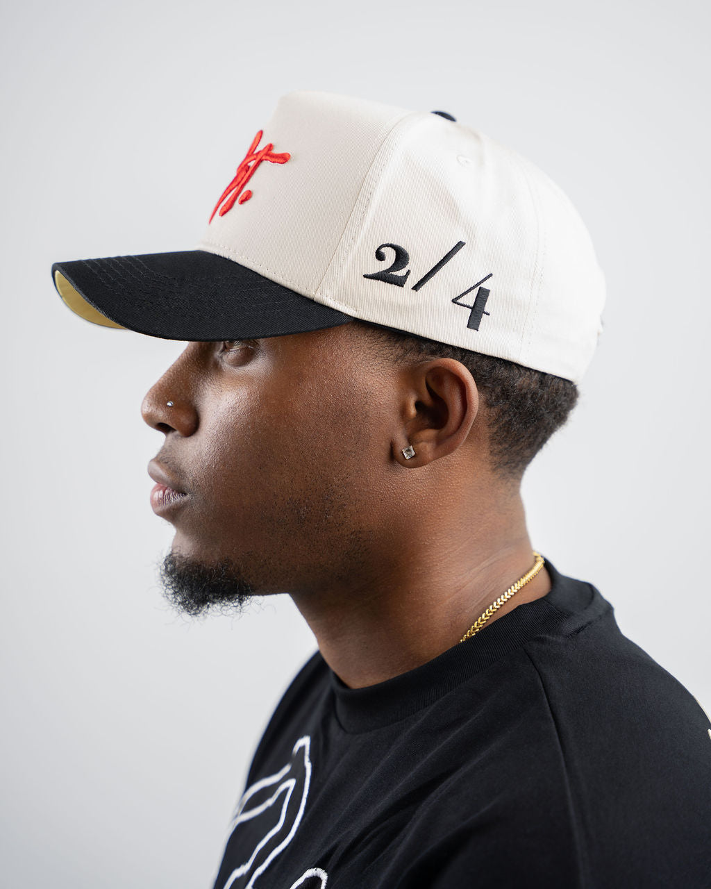 CT Snapback — Cream & Black